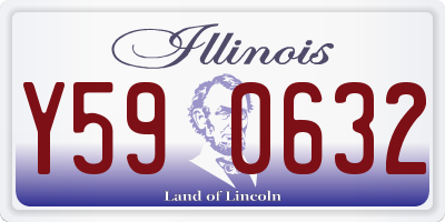 IL license plate Y590632