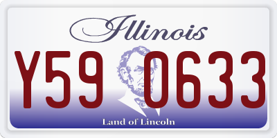 IL license plate Y590633