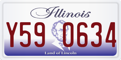 IL license plate Y590634