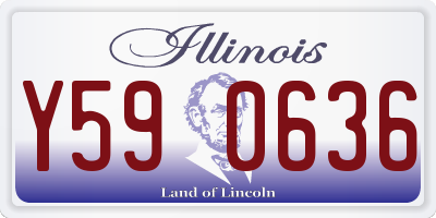 IL license plate Y590636