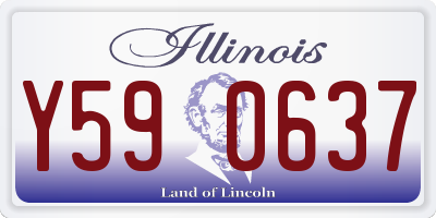 IL license plate Y590637