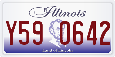 IL license plate Y590642