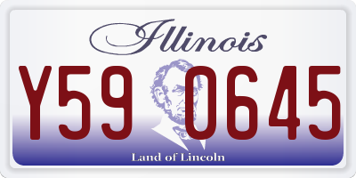 IL license plate Y590645