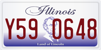 IL license plate Y590648
