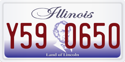 IL license plate Y590650