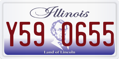 IL license plate Y590655