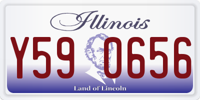IL license plate Y590656