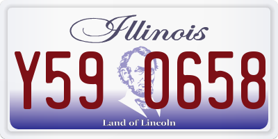 IL license plate Y590658