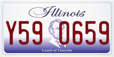 IL license plate Y590659