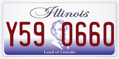 IL license plate Y590660
