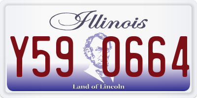 IL license plate Y590664
