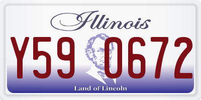IL license plate Y590672