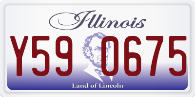 IL license plate Y590675