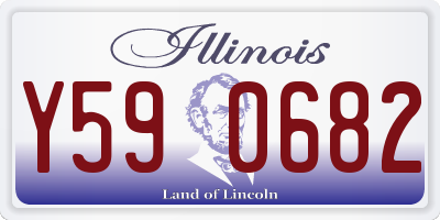IL license plate Y590682