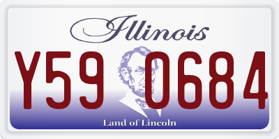 IL license plate Y590684