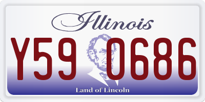 IL license plate Y590686