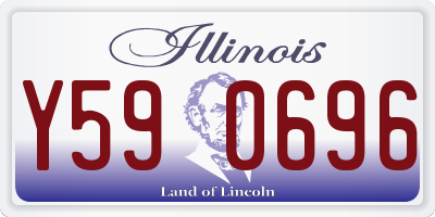 IL license plate Y590696