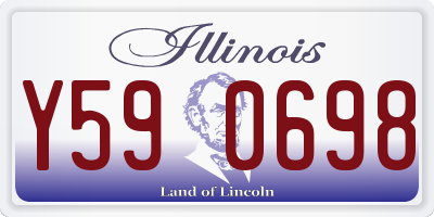 IL license plate Y590698