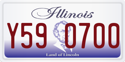 IL license plate Y590700