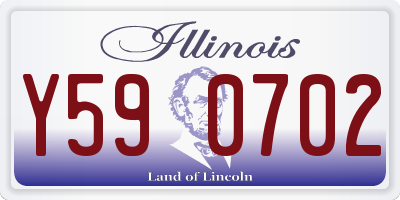 IL license plate Y590702