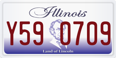 IL license plate Y590709