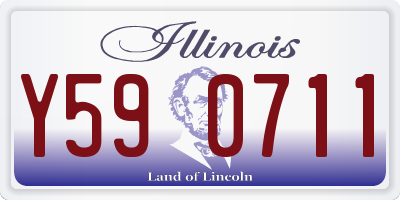 IL license plate Y590711