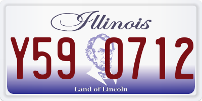 IL license plate Y590712