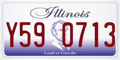 IL license plate Y590713