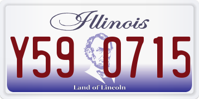 IL license plate Y590715