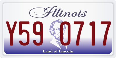 IL license plate Y590717