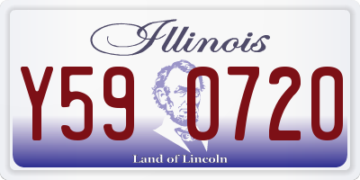 IL license plate Y590720