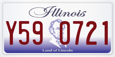 IL license plate Y590721