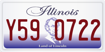 IL license plate Y590722