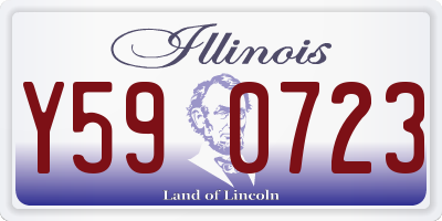 IL license plate Y590723