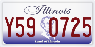 IL license plate Y590725
