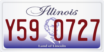 IL license plate Y590727