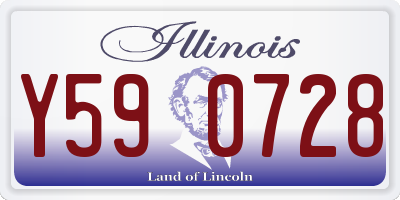 IL license plate Y590728