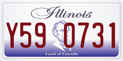 IL license plate Y590731