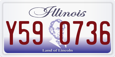 IL license plate Y590736