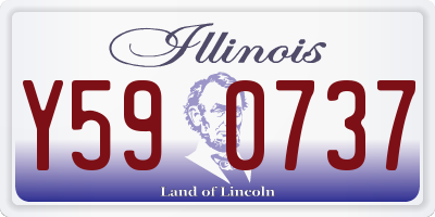 IL license plate Y590737