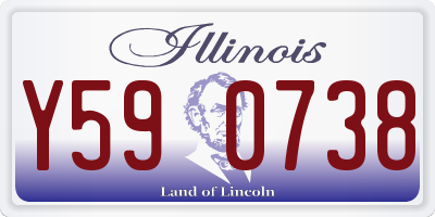 IL license plate Y590738
