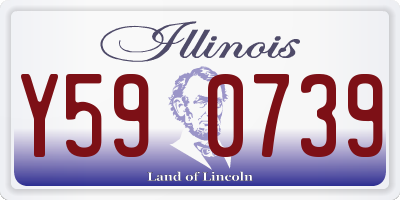 IL license plate Y590739