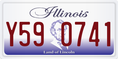 IL license plate Y590741