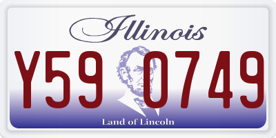 IL license plate Y590749