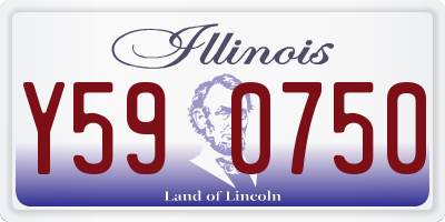 IL license plate Y590750