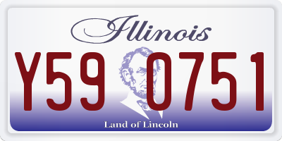 IL license plate Y590751
