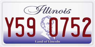 IL license plate Y590752