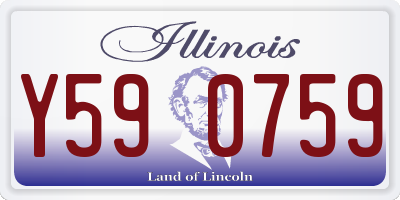 IL license plate Y590759