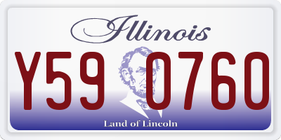 IL license plate Y590760