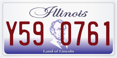 IL license plate Y590761